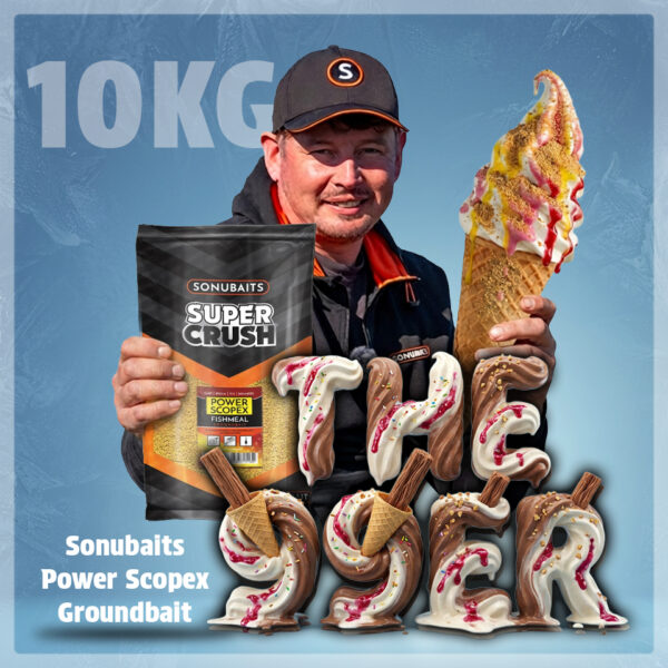 99 Tickets Only – 10kg Sonubaits Power Scopex Groundbait – AUTO DRAW