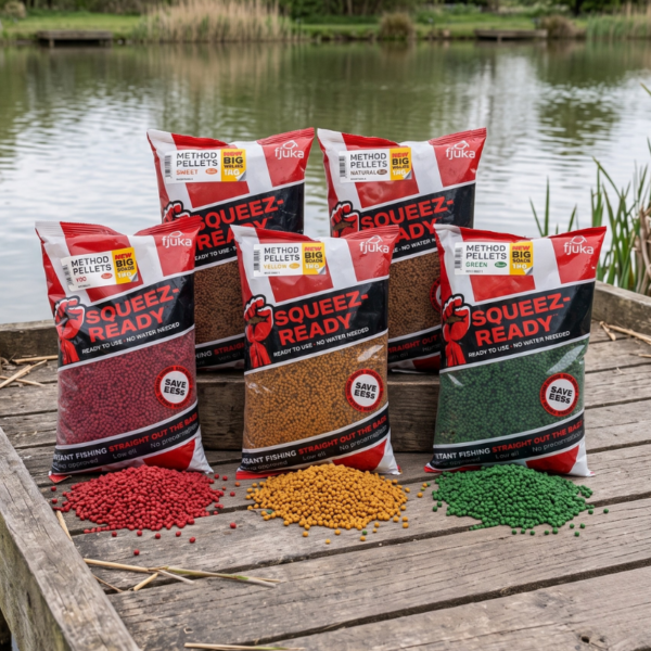 5kg Fjuka Squeez-Ready Method Pellets – 2mm Bundle – AUTO DRAW