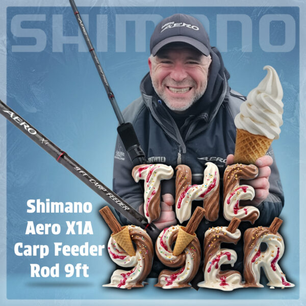 99 Tickets Only – Shimano Aero X1A Carp Feeder Rod 9ft – AUTO DRAW